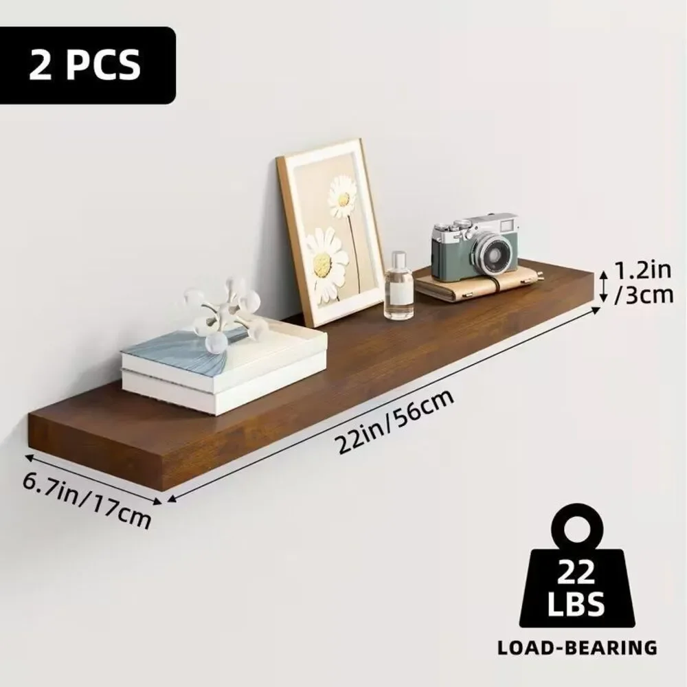 Floating wood shelf hand crafted 7